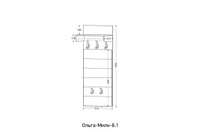 ОЛЬГА-МИЛК 6.1 Вешало настенное в Карталах - kartaly.mebel24.online | фото 2