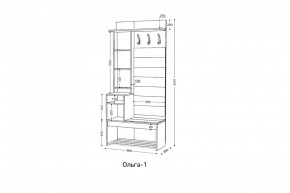 ОЛЬГА Прихожая (модульная) в Карталах - kartaly.mebel24.online | фото 3