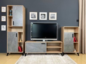 ОСКАР TRIO Гостиная (дуб золотой/каспий темный) в Карталах - kartaly.mebel24.online | фото 2