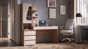 ПИФАГОР Стол компьютерный (дуб вотан/кашемир) в Карталах - kartaly.mebel24.online | фото
