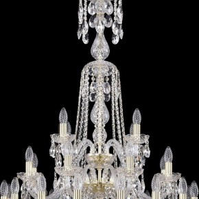 Подвесная люстра Bohemia Ivele Crystal 1402 1402/16+8+4/300/XL-123/3D/G в Карталах - kartaly.mebel24.online | фото 5