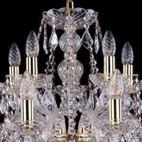 Подвесная люстра Bohemia Ivele Crystal 1411 1411/10+5/240/G/Leafs в Карталах - kartaly.mebel24.online | фото 4