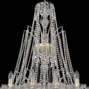 Подвесная люстра Bohemia Ivele Crystal 1411 1411/20/400/XL-120/G в Карталах - kartaly.mebel24.online | фото 4