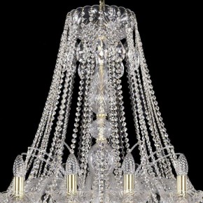 Подвесная люстра Bohemia Ivele Crystal 1411 1411/24/460/G в Карталах - kartaly.mebel24.online | фото 4