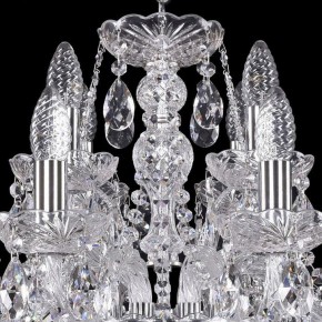 Подвесная люстра Bohemia Ivele Crystal 1411 1411/8+4/195/Ni в Карталах - kartaly.mebel24.online | фото 4