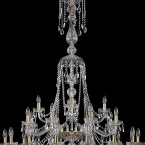 Подвесная люстра Bohemia Ivele Crystal 1415 1415/16+8+4/400/XL-185/2d/G в Карталах - kartaly.mebel24.online | фото 4