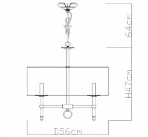 Подвесная люстра Divinare Candela 1162/01 LM-5 в Карталах - kartaly.mebel24.online | фото 4