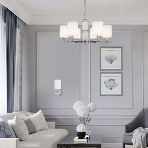 Подвесная люстра Eurosvet Caprera 60146/8 никель в Карталах - kartaly.mebel24.online | фото 4