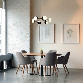 Подвесная люстра Eurosvet Moity 70150/6 черный/латунь в Карталах - kartaly.mebel24.online | фото 4