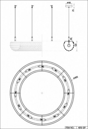 Подвесная люстра Favourite Monilibus 4015-12P в Карталах - kartaly.mebel24.online | фото 5