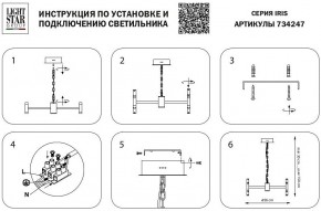 Подвесная люстра Lightstar Iris 734247 в Карталах - kartaly.mebel24.online | фото 4