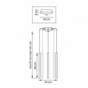 Подвесная люстра Lightstar Tubo L5T747443 в Карталах - kartaly.mebel24.online | фото 3