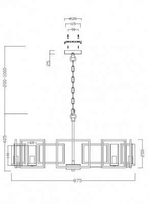 Подвесная люстра Maytoni Bowi H009PL-08G в Карталах - kartaly.mebel24.online | фото 4