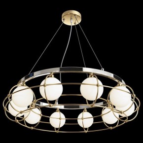 Подвесная люстра Maytoni Carcass MOD312PL-10GCH в Карталах - kartaly.mebel24.online | фото 3