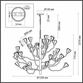 Подвесная люстра Odeon Light Gardi 5090/30 в Карталах - kartaly.mebel24.online | фото 2