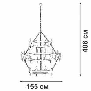 Подвесная люстра Vitaluce V1872 V1872-7/16+8+8 в Карталах - kartaly.mebel24.online | фото 3