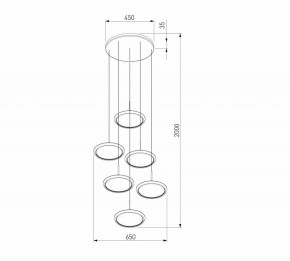 Подвесной светильник Eurosvet Crespella 90034/6 золото в Карталах - kartaly.mebel24.online | фото 5