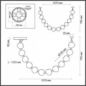 Подвесной светильник Odeon Light Jemstone 5085/48L в Карталах - kartaly.mebel24.online | фото 7