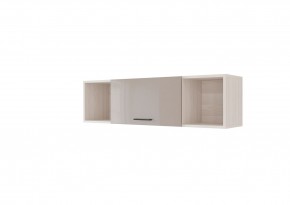 Полка 1200 НЕНСИ (Ясень Шимо светлый/Капучино глянец) в Карталах - kartaly.mebel24.online | фото