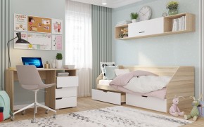 Полка 2032 АНТАЛИЯ (Сонома/Белый софт) в Карталах - kartaly.mebel24.online | фото 2