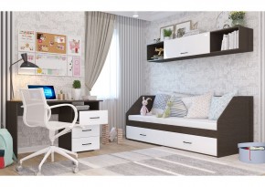 Полка 2032 НЕНСИ (Венге/Белый глянец) в Карталах - kartaly.mebel24.online | фото 2