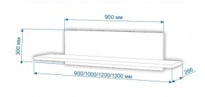 Полка навесная Нобиле ПНО-ППН-100 в Карталах - kartaly.mebel24.online | фото 2