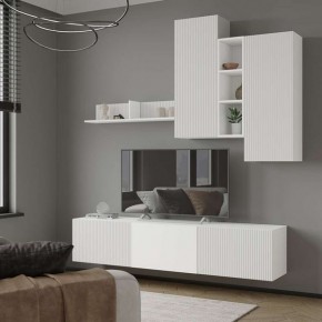 Полка навесная Сириния белый/МДФ белый снег в Карталах - kartaly.mebel24.online | фото 2