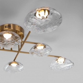 Потолочная люстра Eurosvet Ripple 50389 LED латунь в Карталах - kartaly.mebel24.online | фото 6