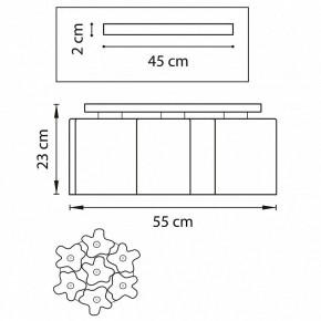 Потолочная люстра Lightstar Nubi 802073 в Карталах - kartaly.mebel24.online | фото 2