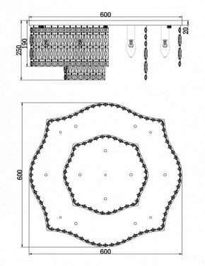 Потолочная люстра Maytoni Dune DIA005CL-10CH в Карталах - kartaly.mebel24.online | фото 2
