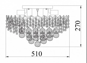 Потолочная люстра Maytoni Karolina DIA120-09-G в Карталах - kartaly.mebel24.online | фото 4