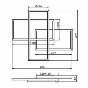 Потолочная люстра Maytoni Line MOD016CL-L80BK в Карталах - kartaly.mebel24.online | фото 2