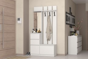 Прихожая "Хилтон" (Белый текстурный) в Карталах - kartaly.mebel24.online | фото