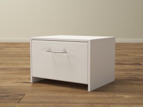 PROxSON Тумба Varna (ЛДСП Белая+экокожа Белый/Белый) 51x40 в Карталах - kartaly.mebel24.online | фото
