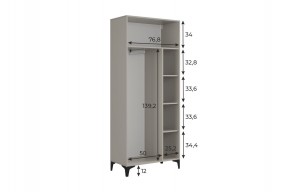 РИЧ Шкаф двухдверный в Карталах - kartaly.mebel24.online | фото 3