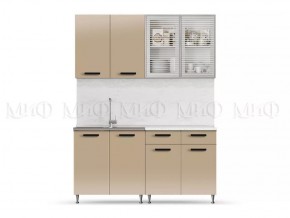 РИО-1 ЛДСП Кухонный гарнитур 1,6 м (Капучино) в Карталах - kartaly.mebel24.online | фото