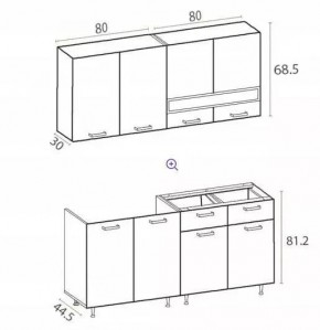 РИО-2 ЛДСП Кухонный гарнитур 1,6 м в Карталах - kartaly.mebel24.online | фото 7