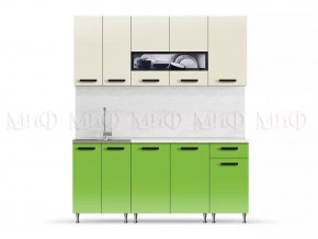 РИО-2 ЛДСП Кухонный гарнитур 1,8 м (Бежевый/Олива) в Карталах - kartaly.mebel24.online | фото