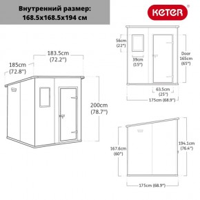 Сарай Манор Пентхаус 6x6 (MANOR PENT 6x6) в Карталах - kartaly.mebel24.online | фото 3