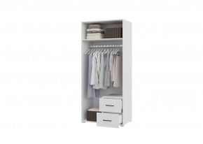 Шкаф 2-х створчатый с ящиками VICTOR (Белый) в Карталах - kartaly.mebel24.online | фото 2