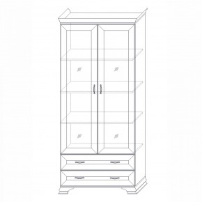 Шкаф (2 стеклодвери) Сиена в Карталах - kartaly.mebel24.online | фото 6