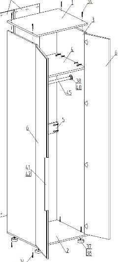 Шкаф 2-ств. для одежды "Лео" в Карталах - kartaly.mebel24.online | фото 2