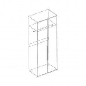 Шкаф 2-ств. для одежды "Лео" в Карталах - kartaly.mebel24.online | фото 3