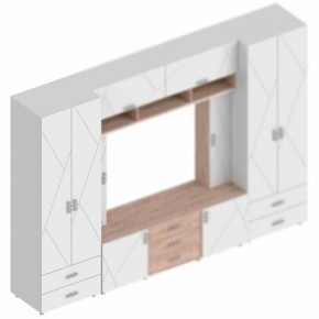 Шкаф 2-ств. с 2-мя ящиками с полками "Сандра" 800 в Карталах - kartaly.mebel24.online | фото 2