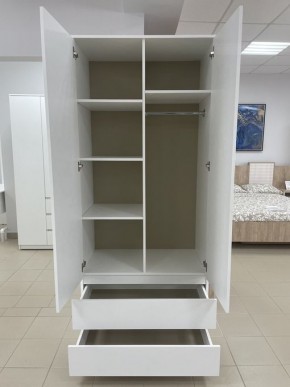 Шкаф 2-ств. с 2 ящиками "Бьянко" в Карталах - kartaly.mebel24.online | фото 2