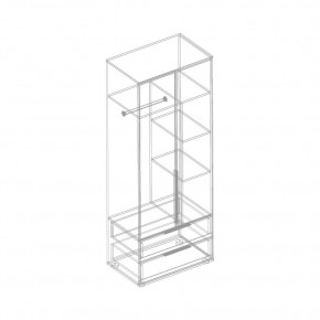 Шкаф 2-ств. с 2 ящиками "Лео" в Карталах - kartaly.mebel24.online | фото 3