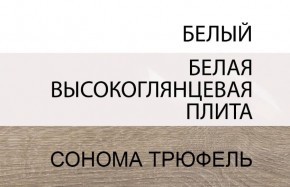 Шкаф 2D/TYP 20A, LINATE ,цвет белый/сонома трюфель в Карталах - kartaly.mebel24.online | фото 4