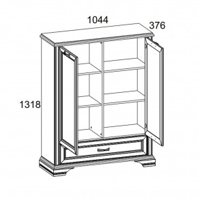 Шкаф 2D1SL, MONAKO, цвет Сосна винтаж/дуб анкона в Карталах - kartaly.mebel24.online | фото 3