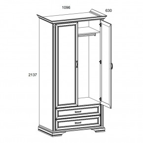 Шкаф 2DG2S, MONAKO, цвет Сосна винтаж/дуб анкона в Карталах - kartaly.mebel24.online | фото 3