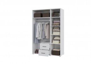 Шкаф 3-х створчатый с ящиками VICTOR (Белый) в Карталах - kartaly.mebel24.online | фото 2